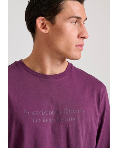 FUNKY BUDDHA	LONGSLEEVE FBM010-007-07 PLUM
