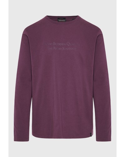 FUNKY BUDDHA	LONGSLEEVE FBM010-007-07 PLUM