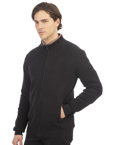 REBASE ZIP KNIT 242-RKNIT-8008 BLACK