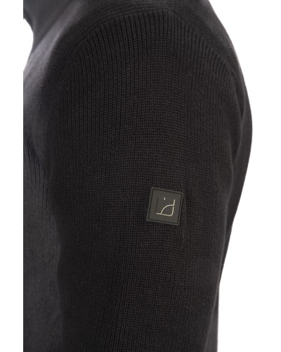 REBASE ZIP KNIT 242-RKNIT-8008 BLACK
