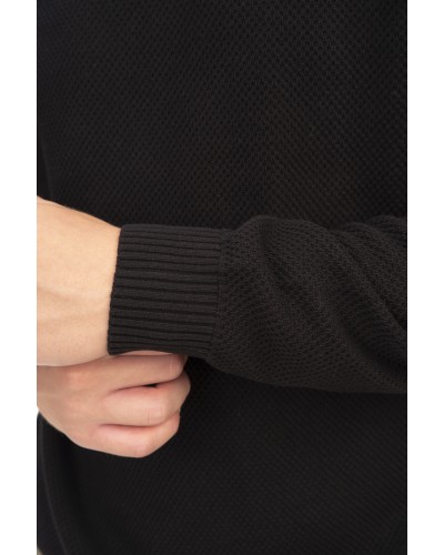 REBASE KNIT 242-RKNIT-8011 PURE BLACK