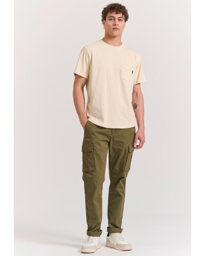 FUNKY BUDDHA T-SHIRT FBM011-006-04 CHALK