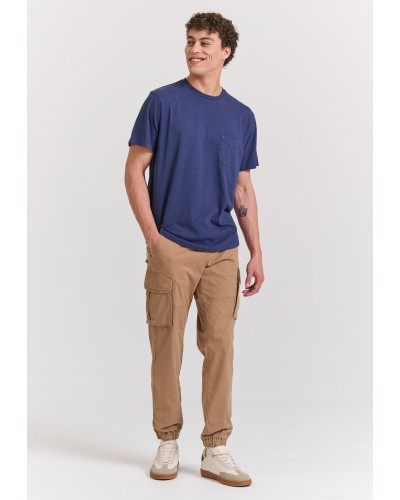 FUNKY BUDDHA T-SHIRT FBM011-006-04 MIDNIGHT BLUE