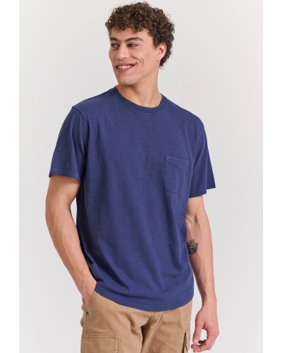 FUNKY BUDDHA T-SHIRT FBM011-006-04 MIDNIGHT BLUE