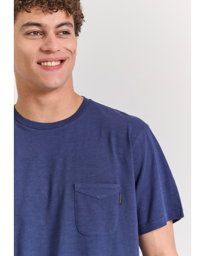 FUNKY BUDDHA T-SHIRT FBM011-006-04 MIDNIGHT BLUE