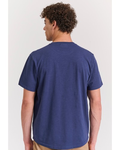 FUNKY BUDDHA T-SHIRT FBM011-006-04 MIDNIGHT BLUE