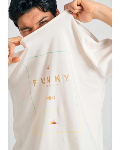FUNKY BUDDHA T-SHIRT FBM011-097-04 OFF WHITE