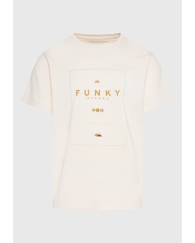 FUNKY BUDDHA T-SHIRT FBM011-097-04 OFF WHITE