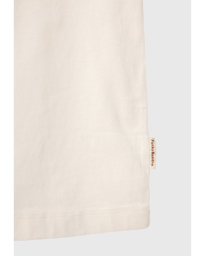 FUNKY BUDDHA T-SHIRT FBM011-097-04 OFF WHITE