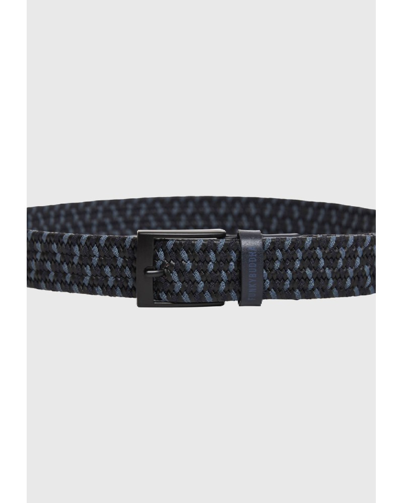 FUNKY BUUDHA BELT FBM011-056-10 NAVY