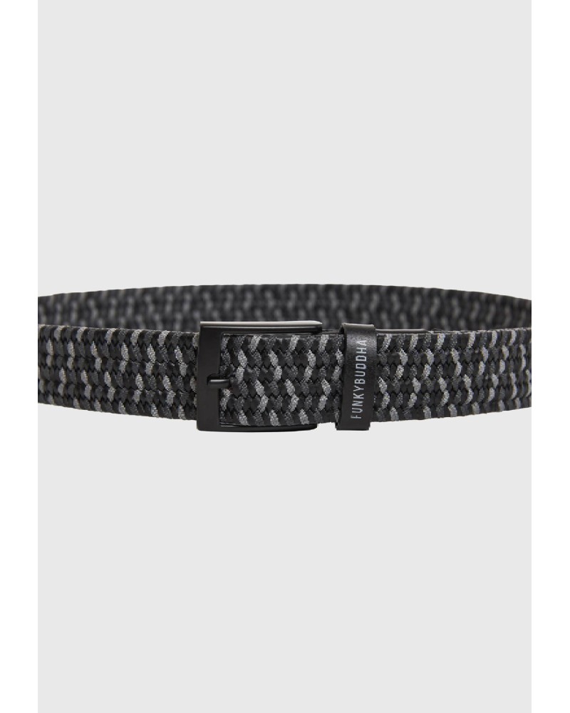 FUNKY BUUDHA BELT FBM011-056-10 GREY