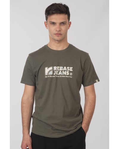 REBASE T-SHIRT 251.RTS-9013 KHAKI