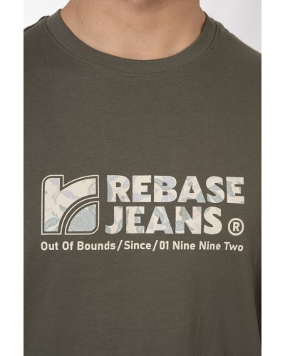 REBASE T-SHIRT 251.RTS-9013 KHAKI