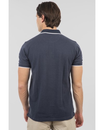 REBASE POLO 251.RPS-3038 INDIGO MELANGE