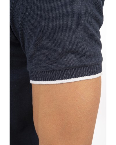 REBASE POLO 251.RPS-3038 INDIGO MELANGE