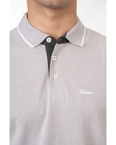 REBASE POLO 251.RPS-3038 ASH GREY MELANGE