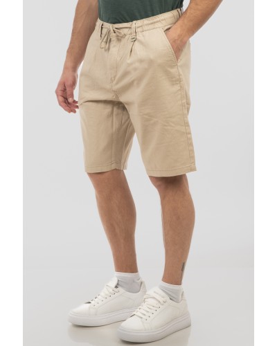 REBASE LINO SHORTS 251.RMSHO-7007 LIGTH BEIGE
