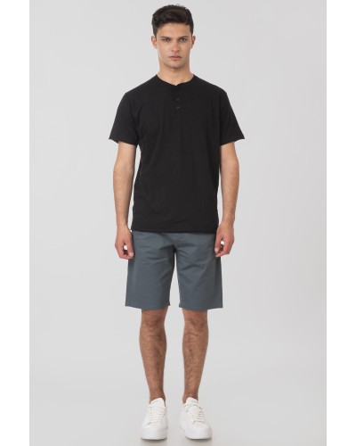 REBASE CHINO SHORTS	251.RMSHO-7002 SMALT BLUE