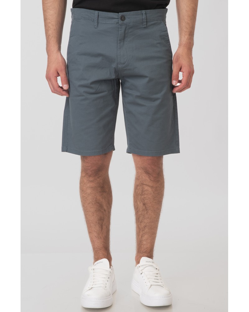 REBASE CHINO SHORTS	251.RMSHO-7002 SMALT BLUE