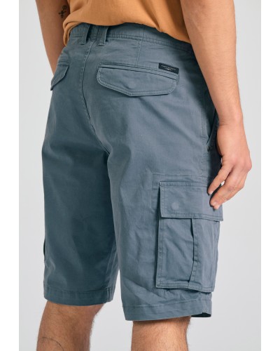 FUNKY BUDDHA CARGO SHORT FBM011-002-03 STEEL GREY
