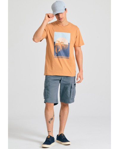 FUNKY BUDDHA CARGO SHORT FBM011-002-03 STEEL GREY