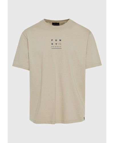 FUNKY BUDDHA T-SHIRT FBM011-043-04 STONE