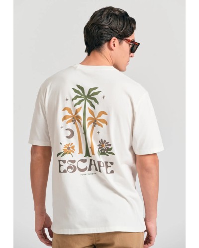 FUNKY BUDDHA	T-SHIRT FBM011-089-04 OFF WHITE