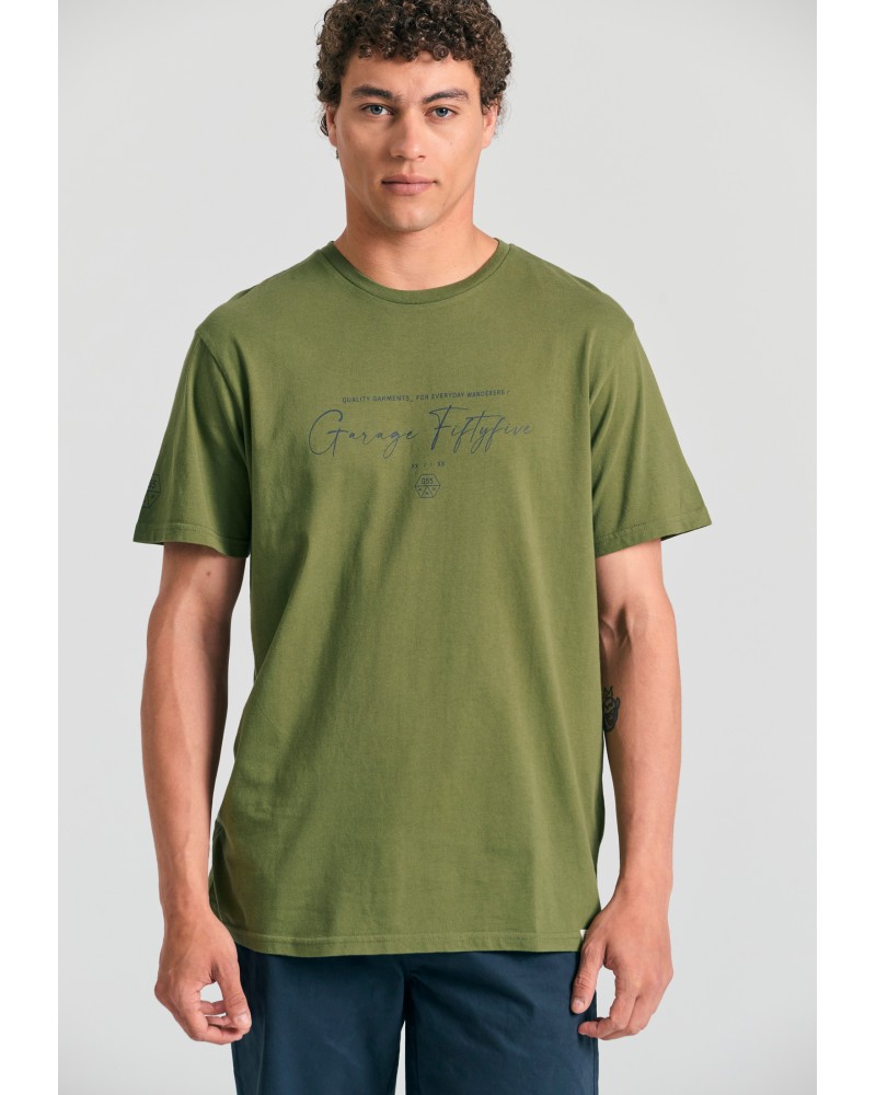 GARAGE 55 T-SHIRT GAM011-517-04 KHAKI