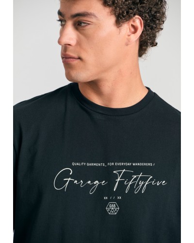 GARAGE 55 T-SHIRT GAM011-517-04 BLACK