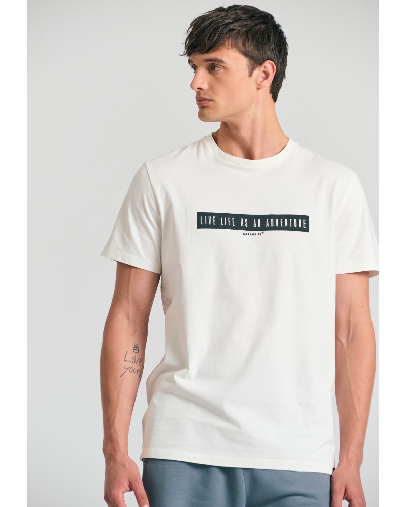 GARAGE 55	T-SHIRT GAM011-526-04 OFF WHITE