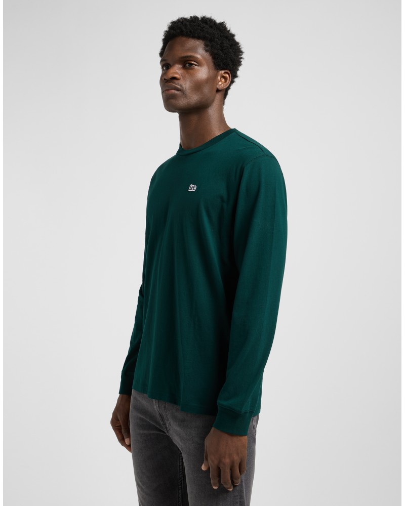 LEE	LONGSLEEVE LS PATCH LOGO TEE  JADE FOREST