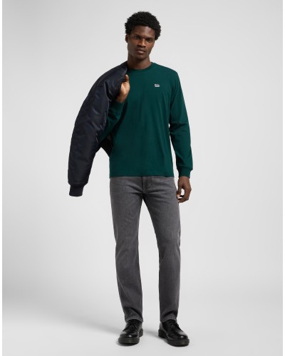 LEE	LONGSLEEVE LS PATCH LOGO TEE  JADE FOREST