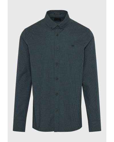 FUNKY BUDDHA SHIRT FBM012-004-05	PINE GREEN
