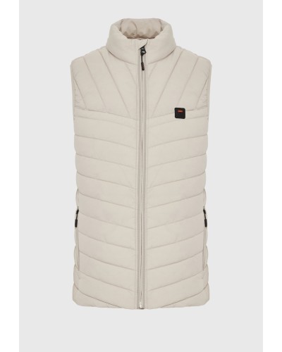 FUNKY BUDDHA JACKET SLEEVELESS FBM012-001-01 GREIGE