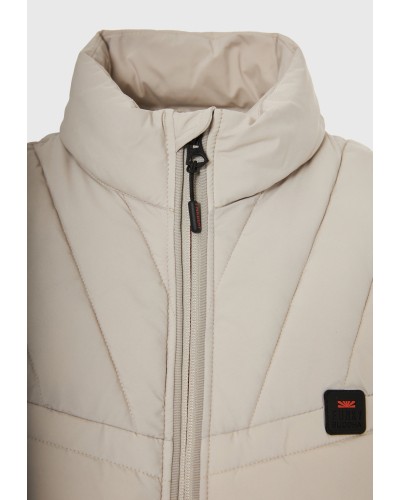 FUNKY BUDDHA JACKET SLEEVELESS FBM012-001-01 GREIGE