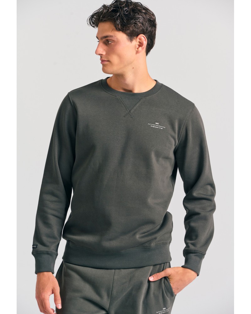FUNKY BUDDHA CREW NECK FBM012-003-06 FOREST NIGHT