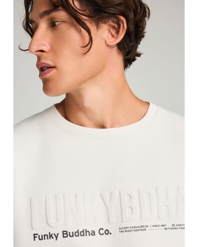 FUNKY BUDDHA CREW NECK HOODIE FBM012-008-06 MIST