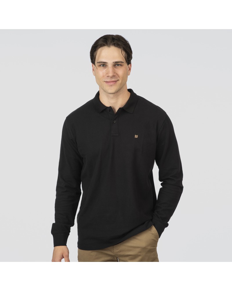 REBASE POLO 252.RPS-3055 PURE BLACK