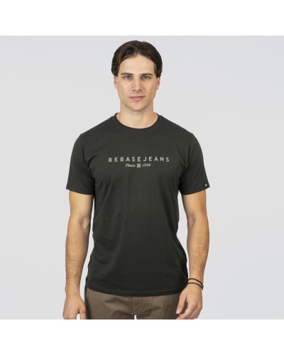 REBASE T-SHIRT 252.RTS-9063 FOREST GREEN