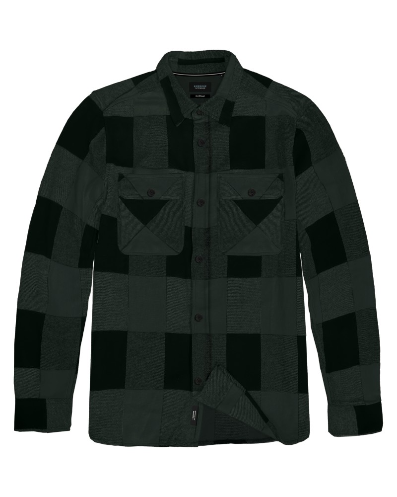 REBASE SHIRT 252.RGS-5102 CC7 BLACK FOREST GREEN