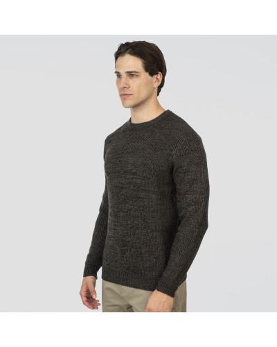 REBASE  KNIT 252.RKNIT-8040 BLACK GREY