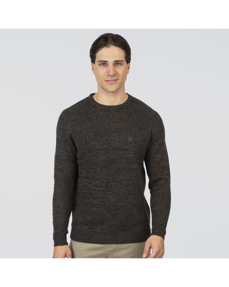 REBASE  KNIT 252.RKNIT-8040 BLACK GREY