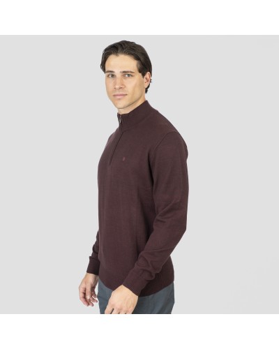 REBASE  KNIT 252.RKNIT-8032 BORDEAUX MELANGE
