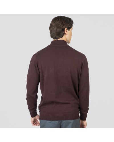REBASE  KNIT 252.RKNIT-8032 BORDEAUX MELANGE