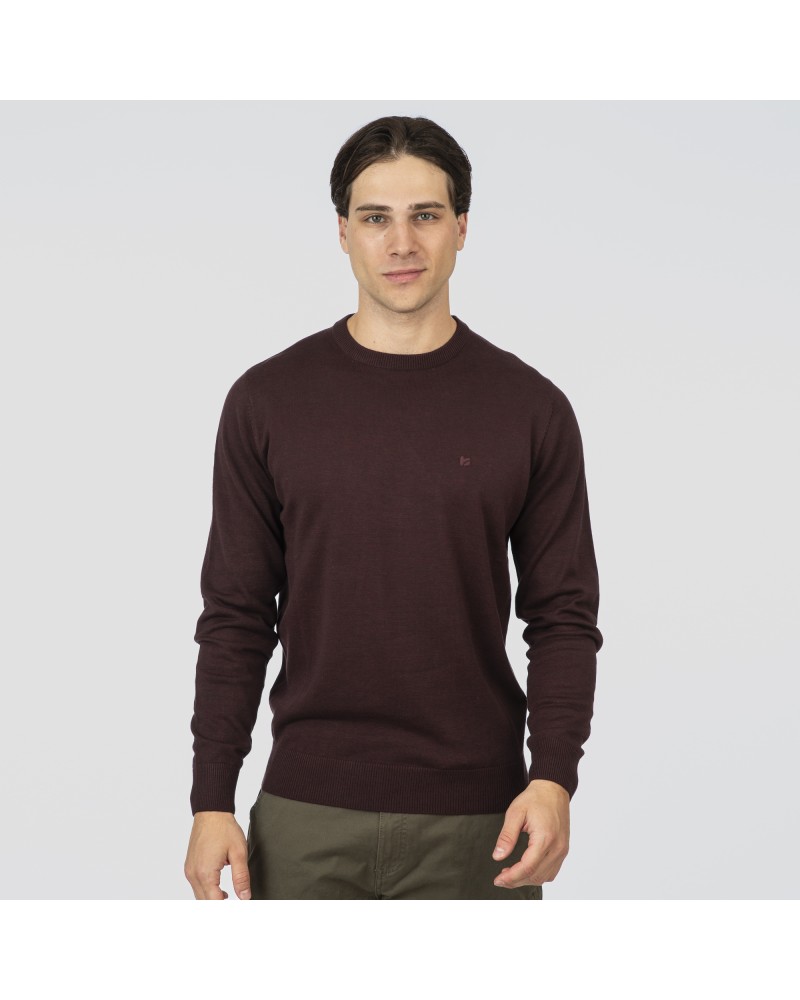 REBASE KNIT 252.RKNIT-8030 BORDEAUX MELAGE
