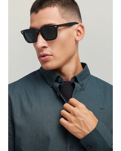 FUNKY BUDDHA SHIRT FBM012-004-05	PINE GREEN