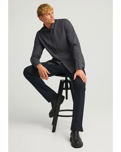 FUNKY BUDDHA SHIRT FBM012-004-05	DK GREY