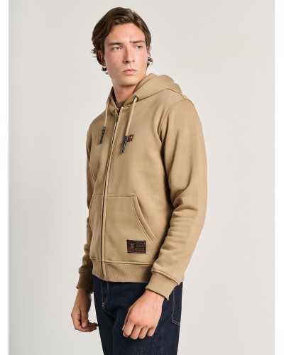 STAFF ZIP HOODIE FRANCO 64-102.054 CAPPUCCINO