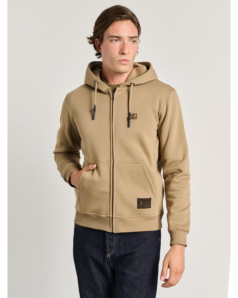 STAFF ZIP HOODIE FRANCO 64-102.054 CAPPUCCINO