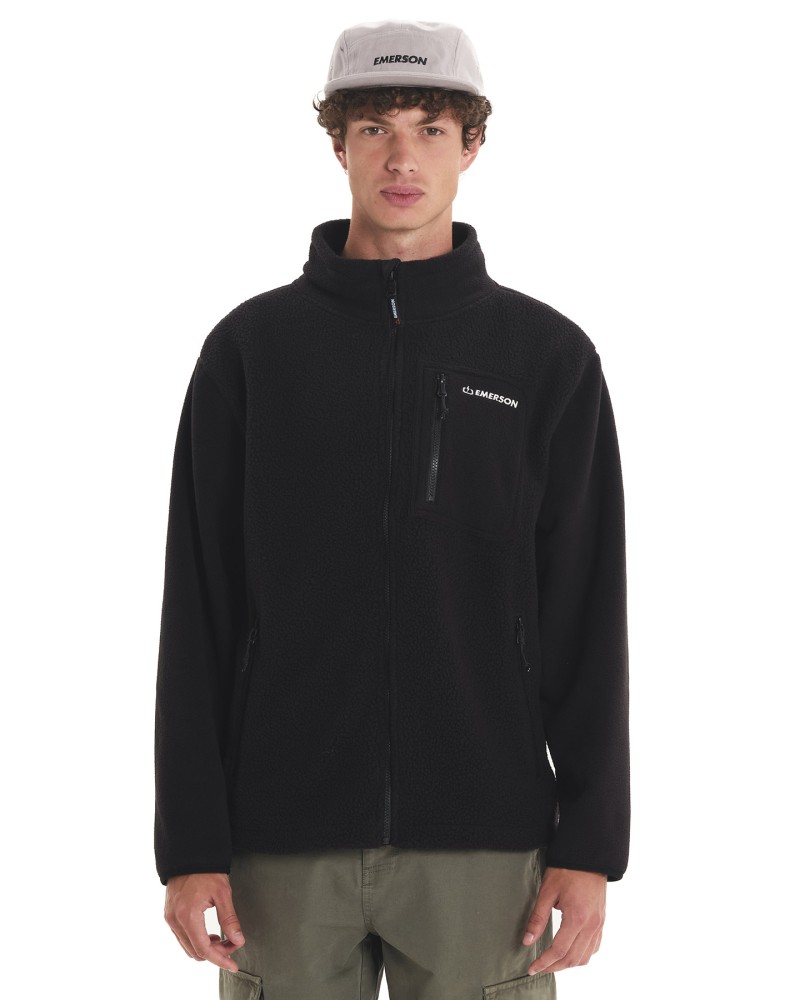 EMERSON ZIP FLEECE 252.EM290.27 BLACK